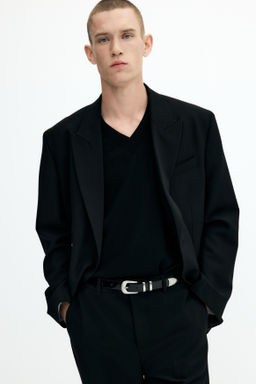 Americana cruzada con brillo Relaxed Fit - H&m фото 3