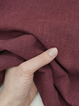 Крапива Рами (Ramie) цв.Вишнево-терракотовый, ш.1.4м, крапива-100%, 260гр/м.кв - Купава фото 5