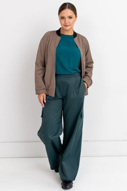 Бомбер Б-03 бежево-черный - Angelika фото 6