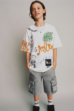GRAFFITI PRINT T-SHIRT - Zara фото 6