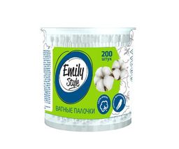 EMILY STYLE ватные палочки (200шт) банка