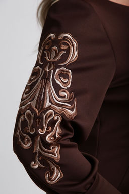 Платье VILENA 1043 черный+леопард  фото 19