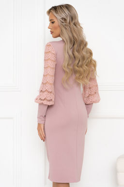 Платье Open Style 6412 пудрово-розовый