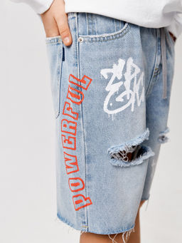 ACOOLA / Шорты джинсовые детские для мальчиков Aigon голубой  фото 6