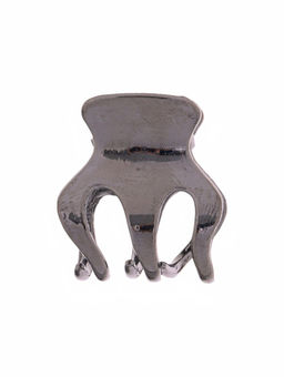 Цена за 6 шт. Крабик для волос «Брианна», зубья, 2 см, тёмное серебро