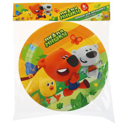 Тарелка бумажная «Ми-ми-мишки», 6 штук, 23 см