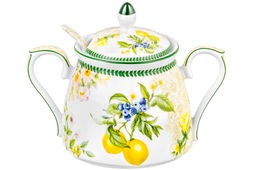 Сахарница 400 мл 15*10*11,5 см Лимоны + ложка NEW BONE CHINA - Elan gallery фото 12