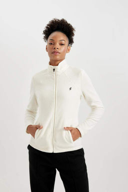 DeFactoFit флисовый кардиган стандартной посадки с двумя карманами  фото 6