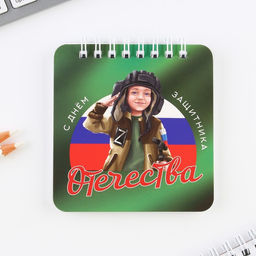 Подарочный набор, блокнот, 48 листов, мини ручка С 23 февраля - Artfox фото 4