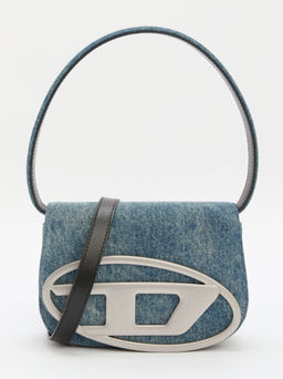 Женская сумка на плечо из денима DIESEL 1DR Артикул 4285075, синий  фото 3