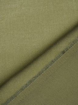 Джинс с ворсом цв.Св.оливковый хаки, ш.1.45м, хлопок-100%, 330гр/м.кв - Купава фото 3