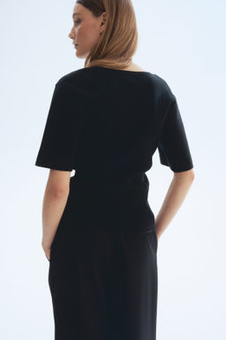 Camiseta en punto fino - H&m фото 6