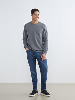 Bisiklet Yaka Erkek Sweatshirt