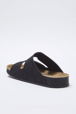 Trendyol Shoes Vizon Nubuk C?rt Bantl? Erkek Duz Taban Terlik TAKSS25TE00034 - Trendyolmilla фото 4