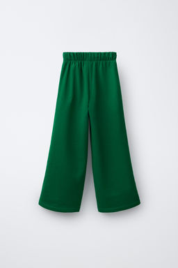 PANTAL?N FELPA WIDE LEG PENN  / Verde / Crudo - Zara фото 3