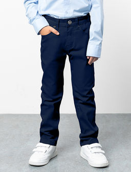 VILATTE / Брюки из хлопкового твила с эластаном для мальчика  фото 5