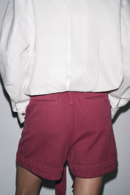 FLOWING SHORTS WITH BELT ZW COLLECTION - Zara фото 3