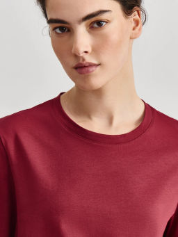 Футболка прямого кроя из хлопка REGULAR0826-73 / Zarina  фото 6