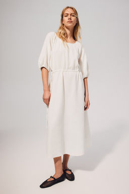 Vestido de algodon con cordon de ajuste - H&m фото 2