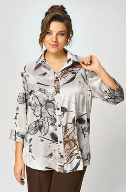 Костюм БелЭльСтиль 877/609 бежево-коричневый фото 7