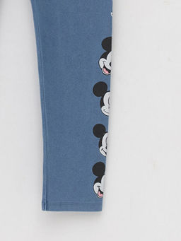 Beli Lastikli Mickey Mouse Bask?l? K?z ?ocuk Tayt - Waikiki фото 3