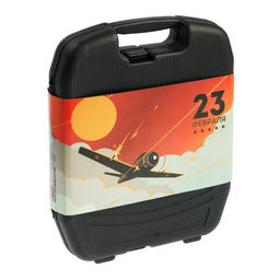 Набор инструментов в кейсе ЛОМ 23 ФЕВРАЛЯ, в подарочной упаковке, 27 предметов