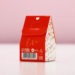 Цена за 2 шт. Бомбочка для ванны I love you, 40 г, аромат винограда, Чистое счастье  фото 5