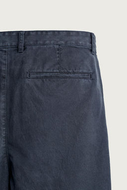 PANTAL?N CHINO RELAXED FIT PLIEGUES / Marino - Zara фото 8
