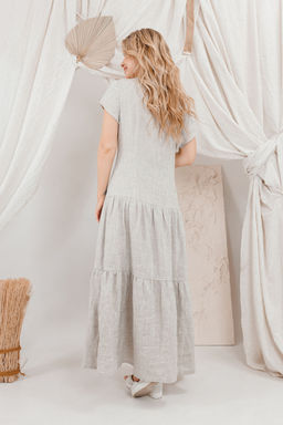 Платье AMORI 9665 натуральный лен  фото 2