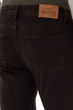 Erkek Koyu Kahverengi Slim Fit Jean Pantolon - U.s. polo assn фото 6