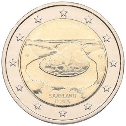 2 евро 2025 года G Германия Федеральные земли Германии  Саар (Сааршляйфе)