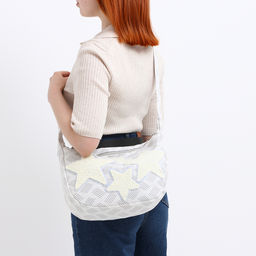 Сумка молодёжная на молнии, 36×8×23 см, серая