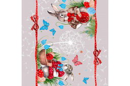 Салфетка-дорожка на стол хлопковая Скоро пасха 29348-1 тк - Наталья-текстиль фото 2