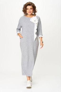 Платье Michel Chic 2183-Р светло-серый меланж  фото 2