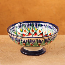 Конфетница узбекская Риштанская Керамика, 12×6 см, МИКС