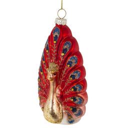 Украшение новогоднее "Павлин", L7 W4,5 H13 см