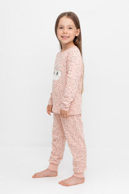 К 1637/дымчатая роза,танец сердечек пижама дет