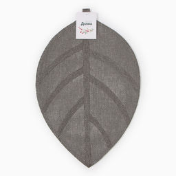 Салфетка сервировочная Доляна "Листочки", цв.серый, 30*45 см