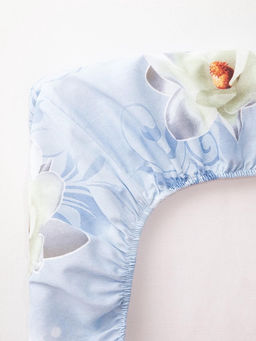 Простыня на резинке Этель 180х200х25 см, Кувшинки, 100% хлопок, бязь, 125 гр/м2  фото 10