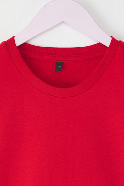 Siyah-Beyaz-K?rm?z? 3lu Erkek Cocuk %100 Pamuk Basic K?sa Kol Orme T-Shirt TKDSS25TS00021 - Trendyolmilla фото 3