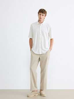 Regular Fit ?izgili Erkek G?mlek