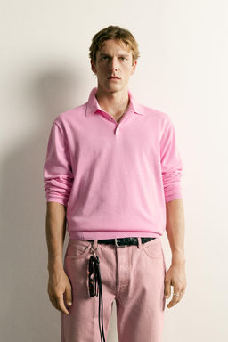 POLO PUNTO RELAXED FIT / Rosa vigor? - Zara фото 2