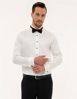 Ekru Slim Fit Smokin G_mlek