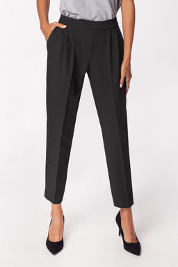 Брюки с завышенной посадкой и боковой застежкой