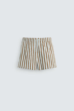 STRIPED MID-LENGTH SWIMMING TRUNKS - Zara фото 6