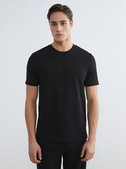 Bisiklet Yaka Penye Erkek Ti??rt