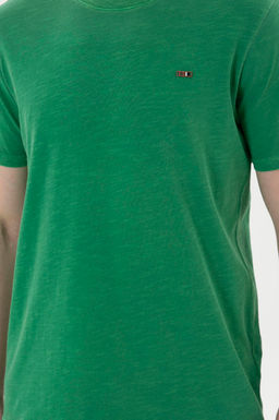 Мужская зеленая базовая футболка - U.s. polo assn фото 6