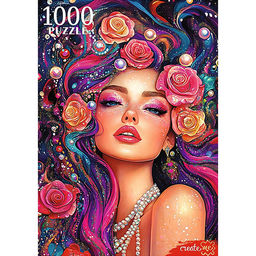 Пазлы 1000 "Яркая девушка"