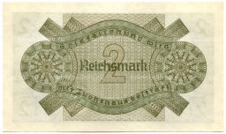 2 рейхсмарки 1940 года Германия (Для оккупированных территорий)