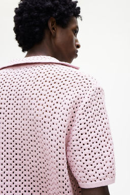 Polo en punto pointelle Loose Fit - H&m фото 4